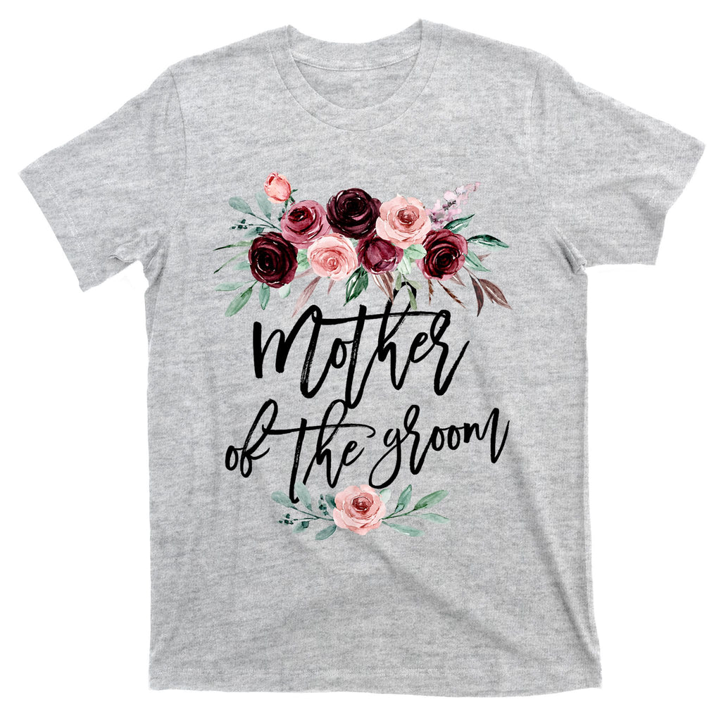 Cute Bridal Shower Wedding Flower Design Mother Of The Groom T-Shirt