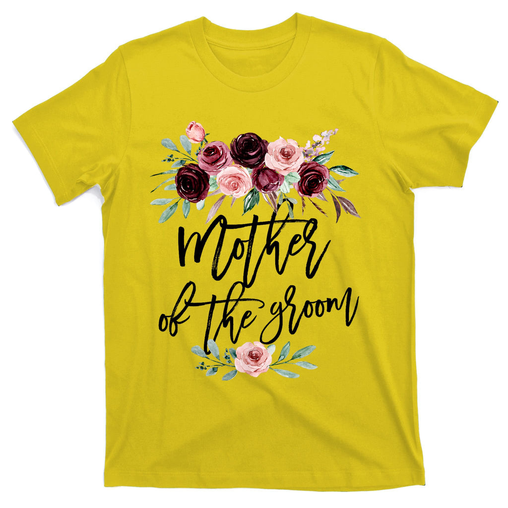 Cute Bridal Shower Wedding Flower Design Mother Of The Groom T-Shirt