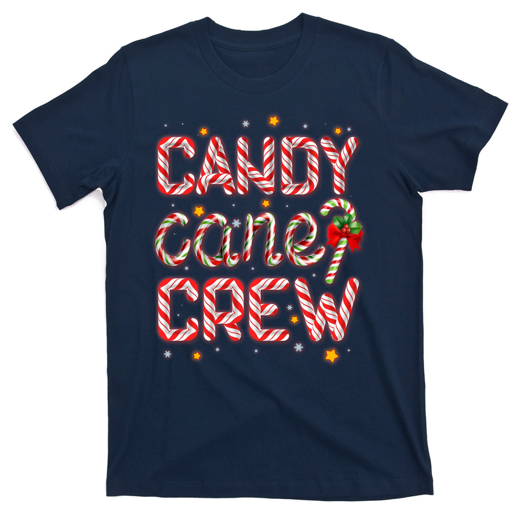Cute Christmas Candy Cane Crew Matching Shirts T-Shirt