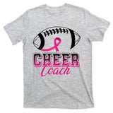 Cheer Coach Football Breast Cancer Awareness T-Shirt