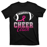 Cheer Coach Football Breast Cancer Awareness T-Shirt