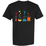 Cute Chemistry Hearts Science Valentines Nerd Garment-Dyed Heavyweight T-Shirt