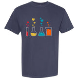 Cute Chemistry Hearts Science Valentines Nerd Garment-Dyed Heavyweight T-Shirt