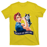Childless Cat Ladies Vote Rosie The Riveter T-Shirt