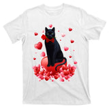 Cute Cat Valentine Hearts Happy ValentineS Day T-Shirt