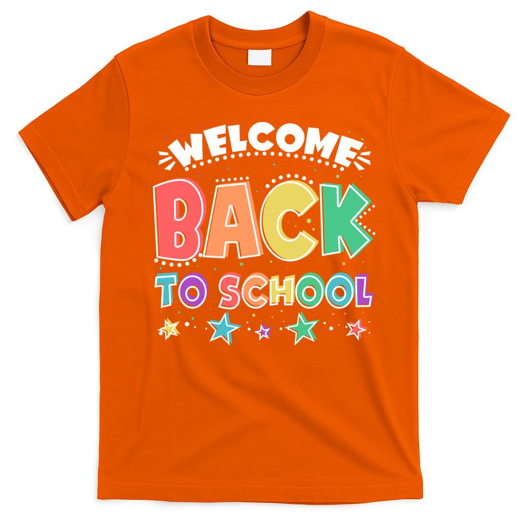 Cute Colorful Welcome Back To School T-Shirt