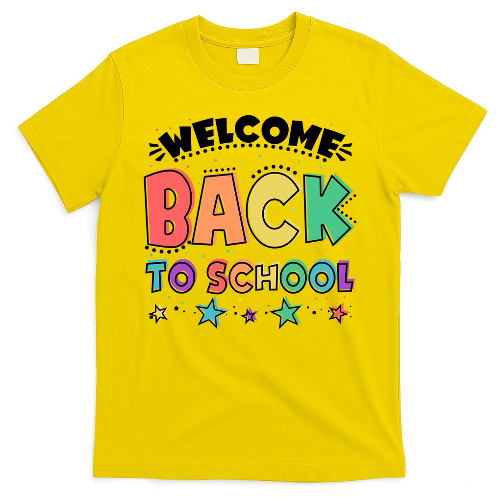 Cute Colorful Welcome Back To School T-Shirt