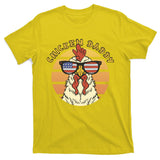 Chicken Daddy American Flag Funny T-Shirt