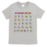 Cool Dinosaur Alphabet Back To School T-Shirt