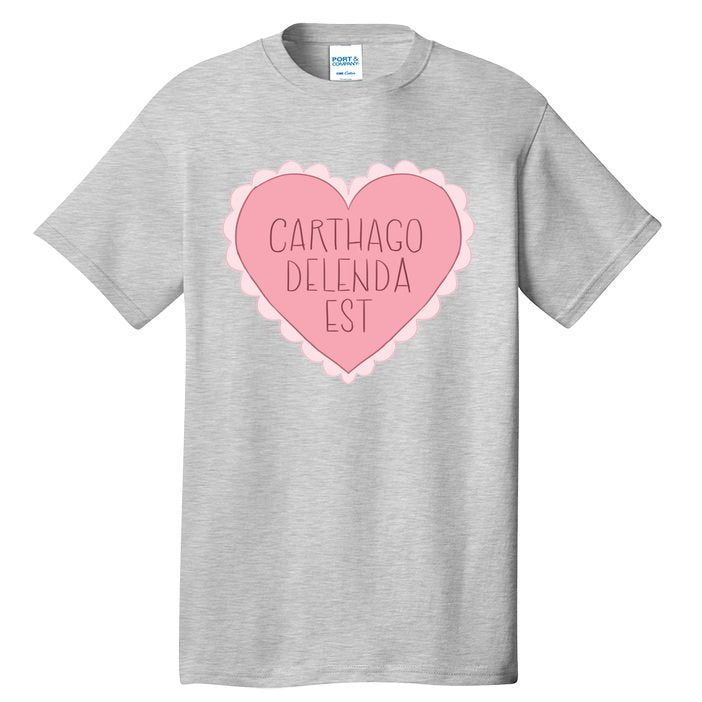 Carthago Delenda Est Valentine Tall T-Shirt