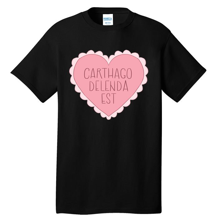 Carthago Delenda Est Valentine Tall T-Shirt