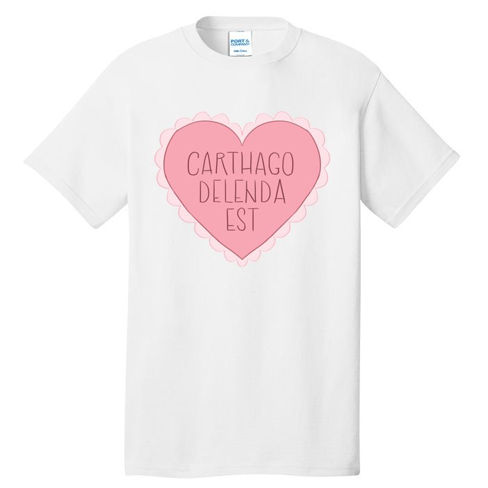 Carthago Delenda Est Valentine Tall T-Shirt