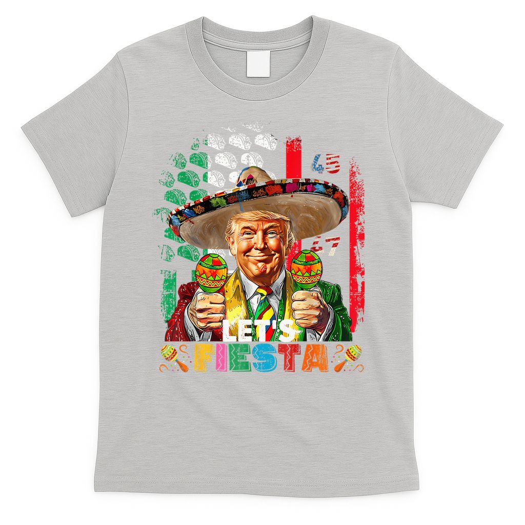 Cinco De Mayo Trump Taco Funny Mexican Trump Let's Fiesta T-Shirt