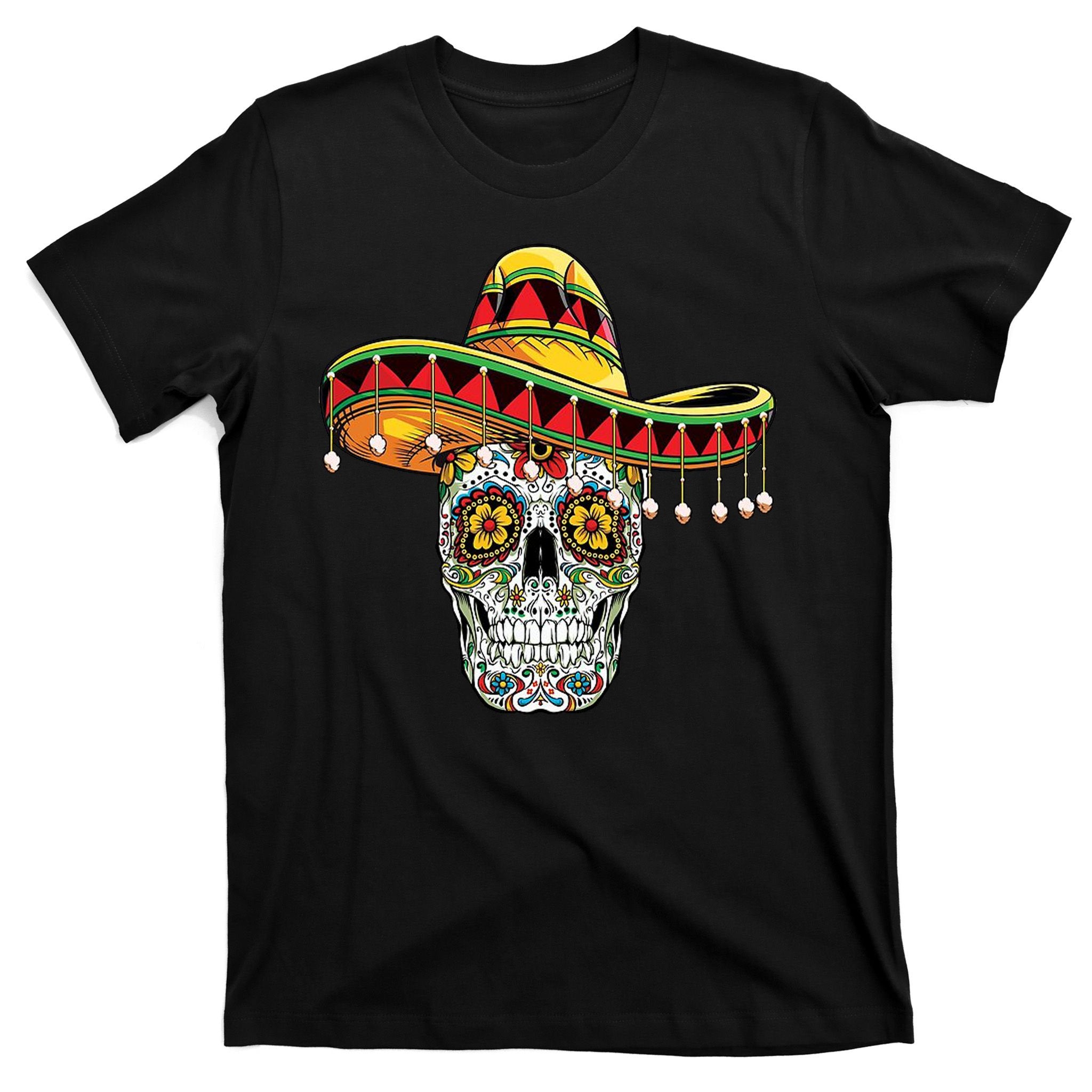 Cinco De Mayo Fiesta Skull T-Shirt