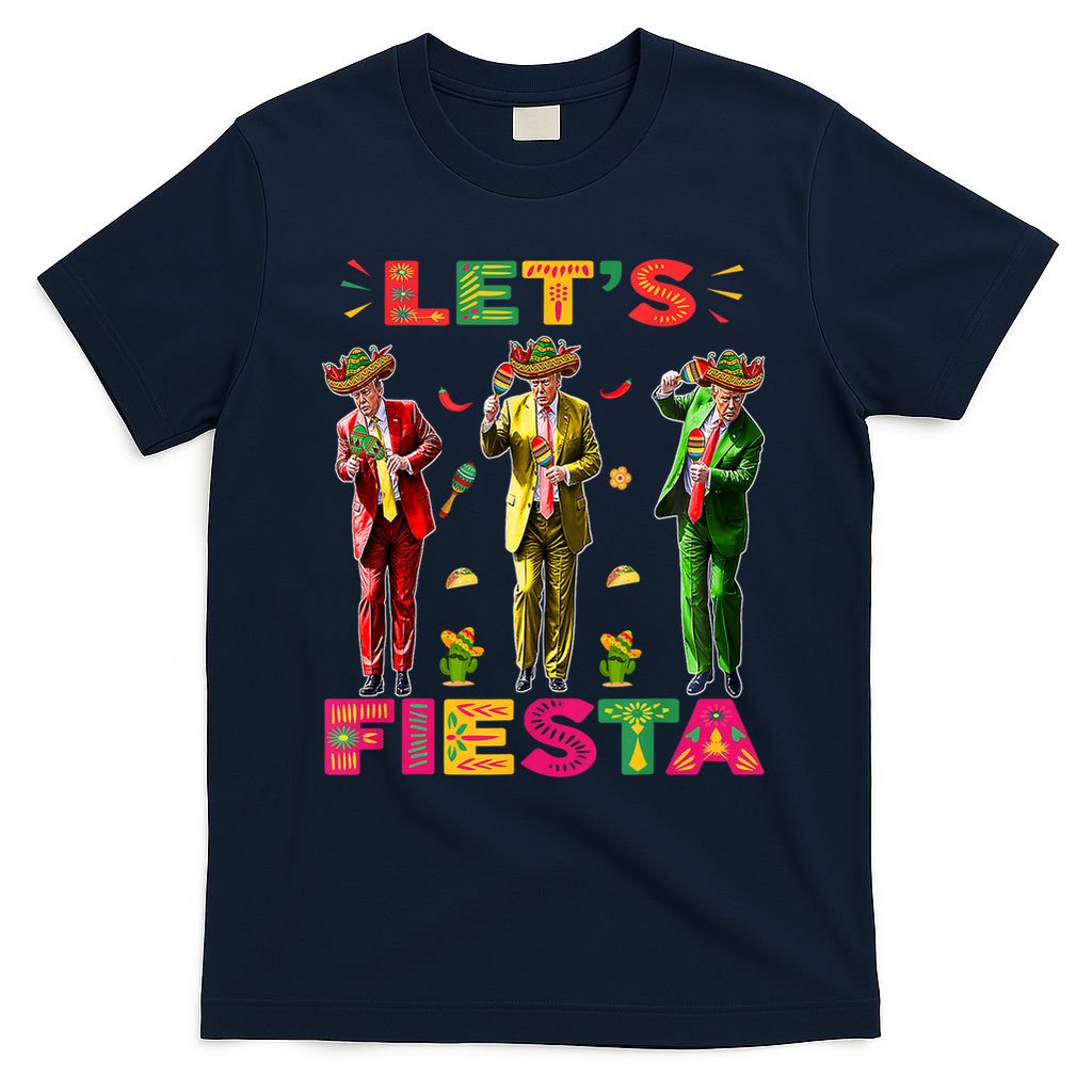 Cinco De Mayo Trump Taco Funny Dancing Trump Let's Fiesta T-Shirt