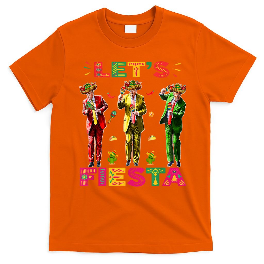 Cinco De Mayo Trump Taco Funny Dancing Trump Let's Fiesta T-Shirt