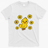 Cute Duck Summer Sunflower Kawaii Duck T-Shirt