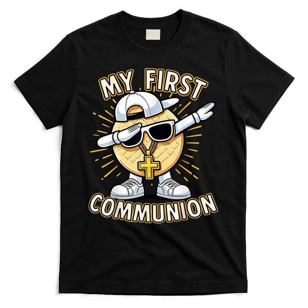 Communion Dabbing Wafer Funny 1st Communion T-Shirt