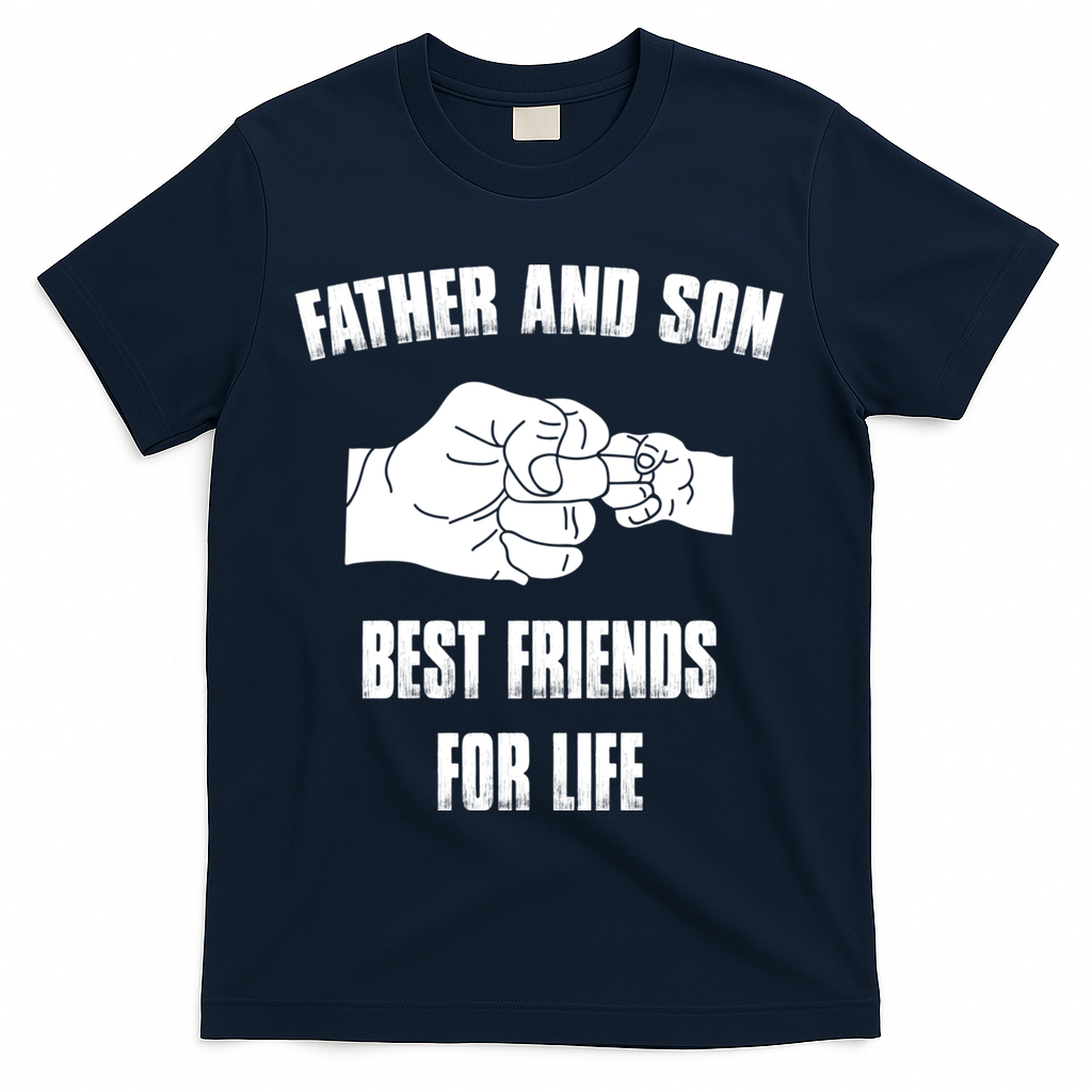 Father Son Best Friends For Life Fist Bump Gift T-Shirt