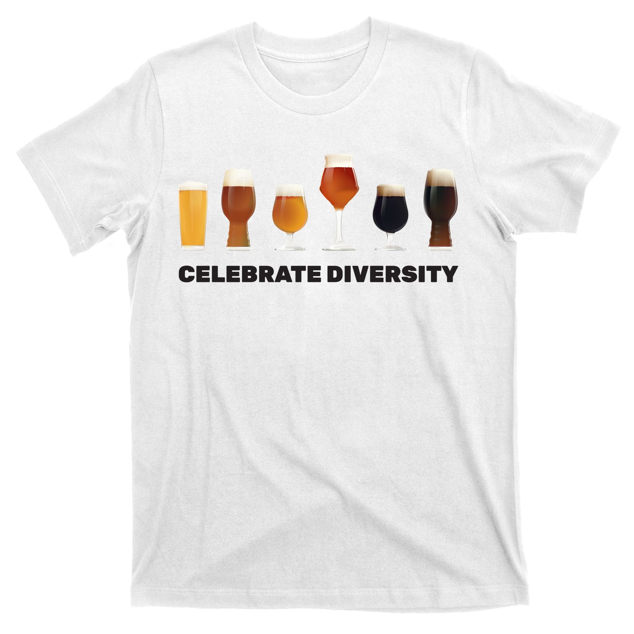Celebrate Diversity beer Funny T-Shirt