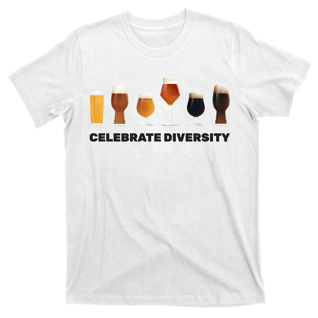 Celebrate Diversity beer Funny T-Shirt