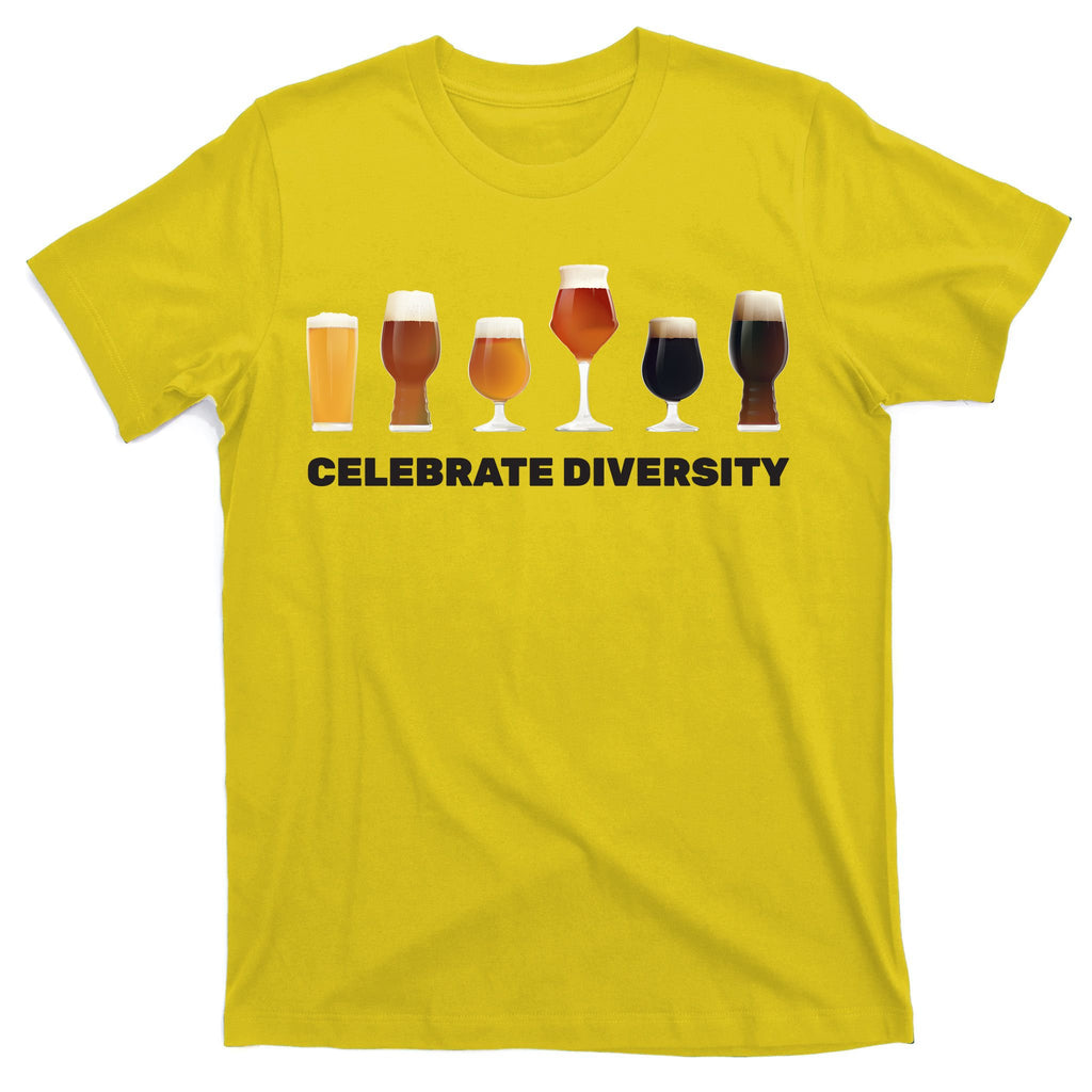 Celebrate Diversity beer Funny T-Shirt