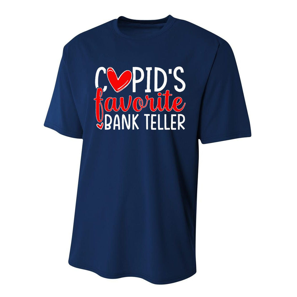 CupidS Favorite Bank Teller Funny Hearts ValentineS Day Performance Sprint T-Shirt