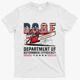 Chainsaw For Bureaucracy Funny D.O.G.E Vintage Usa Flag T-Shirt