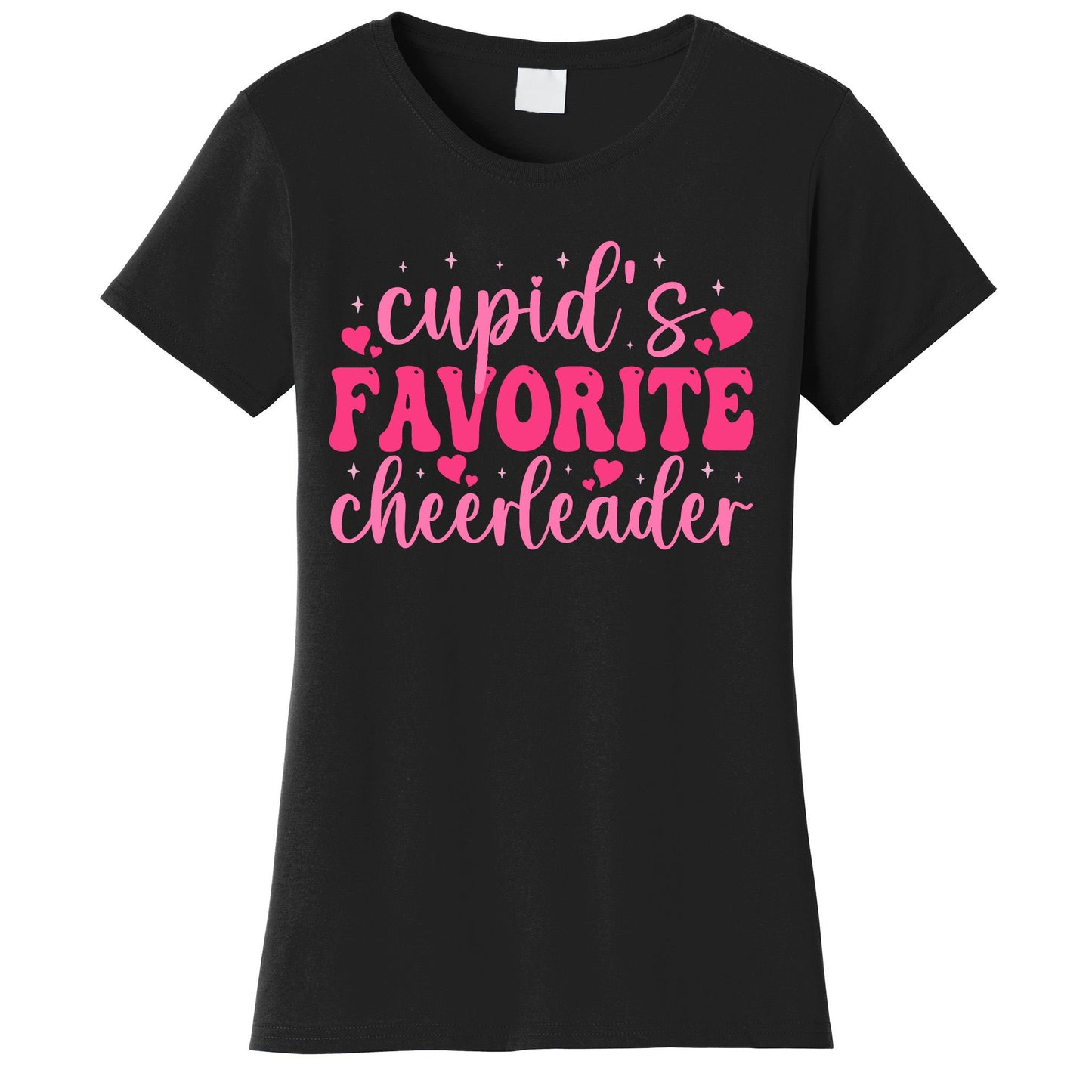 Cupids Favorite Cheerleader Valentine Day Love Cheer Wo Women's T-Shirt