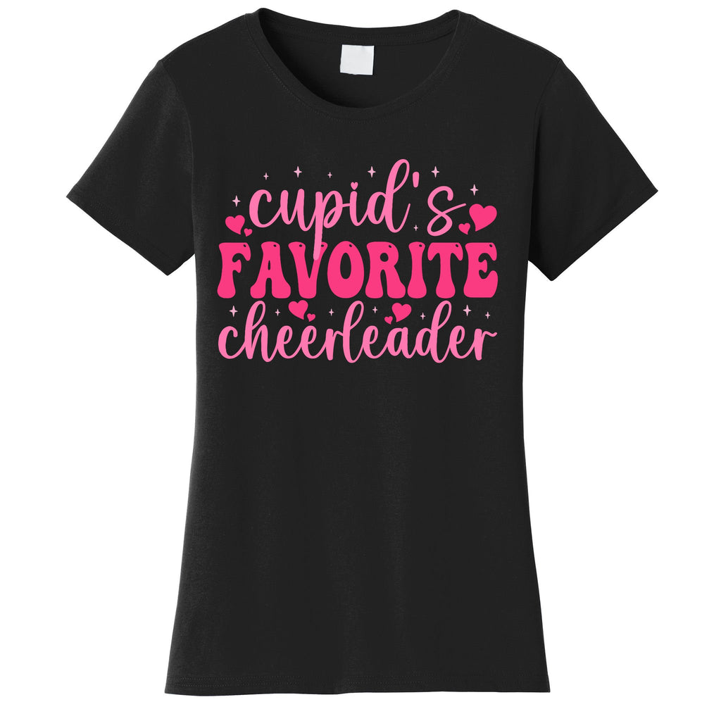 Cupids Favorite Cheerleader Valentine Day Love Cheer Wo Women's T-Shirt