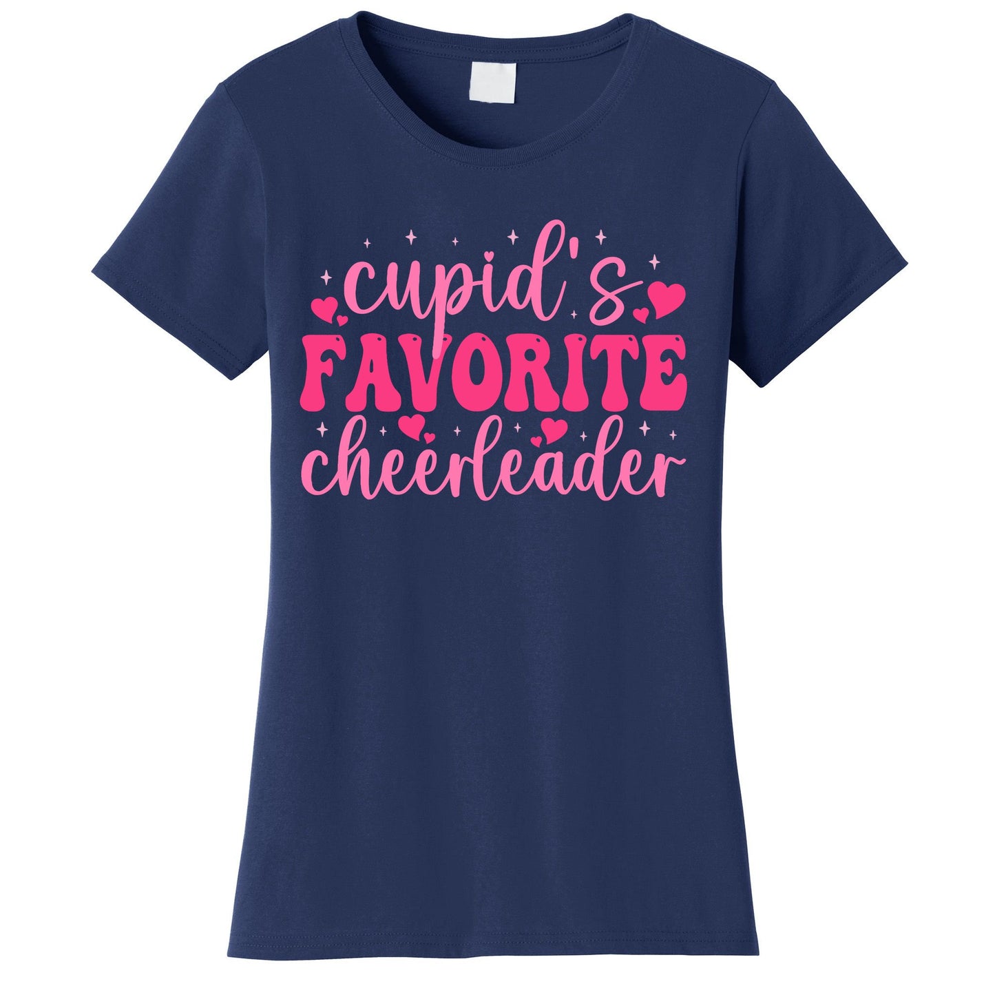 Cupids Favorite Cheerleader Valentine Day Love Cheer Wo Women's T-Shirt