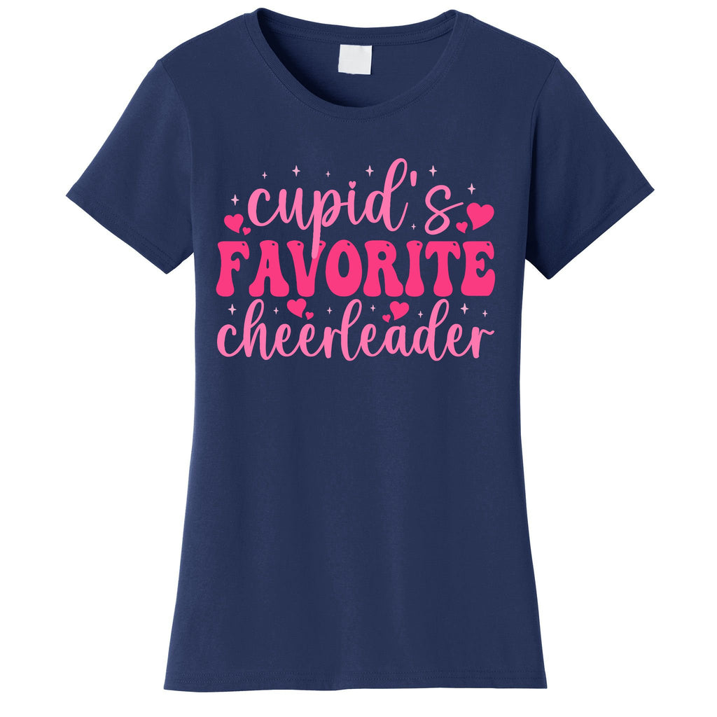Cupids Favorite Cheerleader Valentine Day Love Cheer Wo Women's T-Shirt
