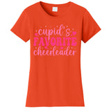Cupids Favorite Cheerleader Valentine Day Love Cheer Wo Women's T-Shirt