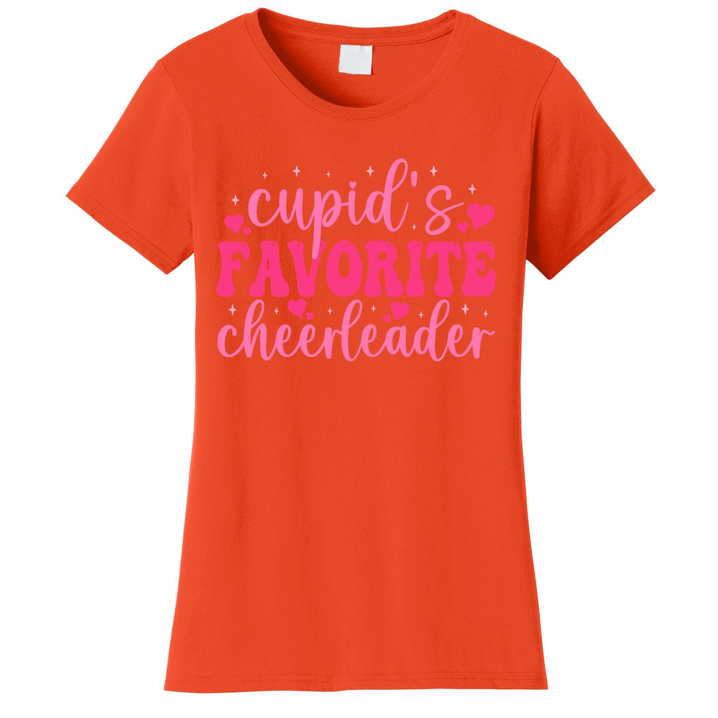 Cupids Favorite Cheerleader Valentine Day Love Cheer Wo Women's T-Shirt