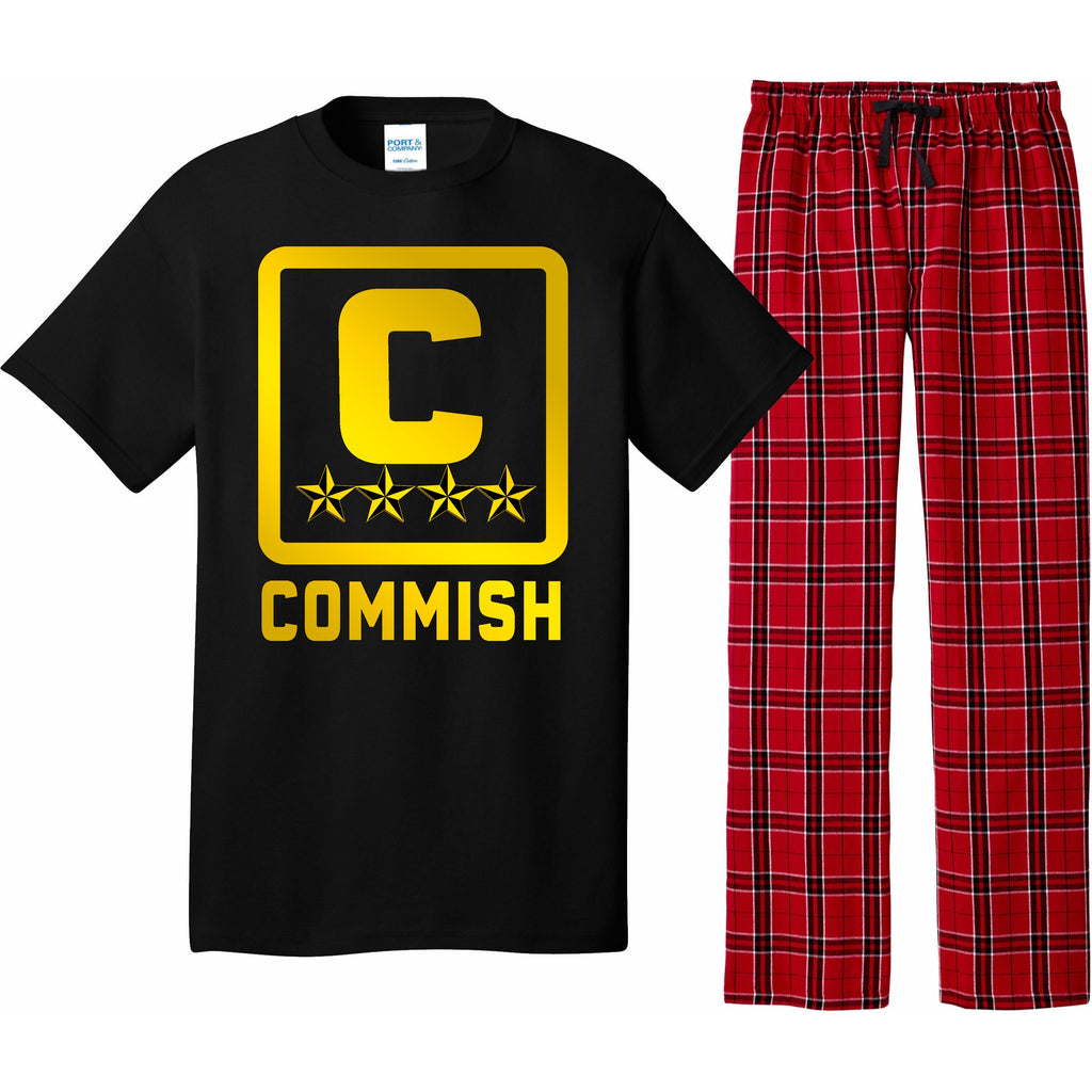 Commissioner Funny Fantasy Football Commish Pajama Set
