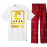 Commissioner Funny Fantasy Football Commish Pajama Set