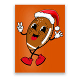 Christmas Football Holiday Sport Poster