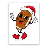 Christmas Football Holiday Sport Poster