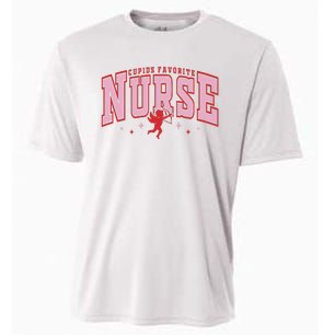 CupidS Favorite Nurse Valentine Nurse Cooling Performance Crew T-Shirt