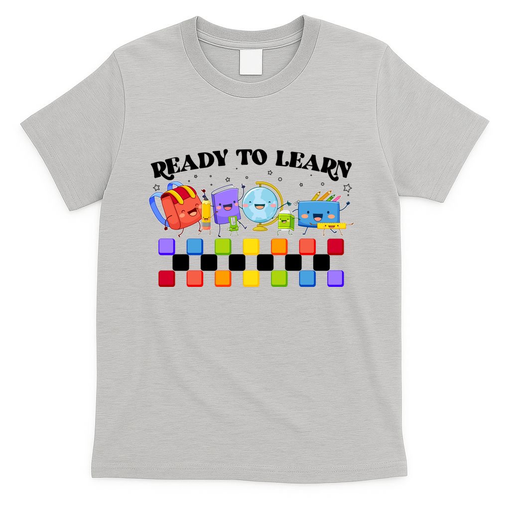 Cute Funny Ready To Learn Back To School T-Shirt