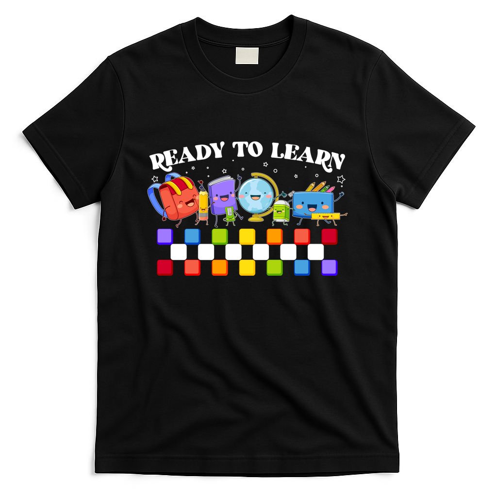 Cute Funny Ready To Learn Back To School T-Shirt