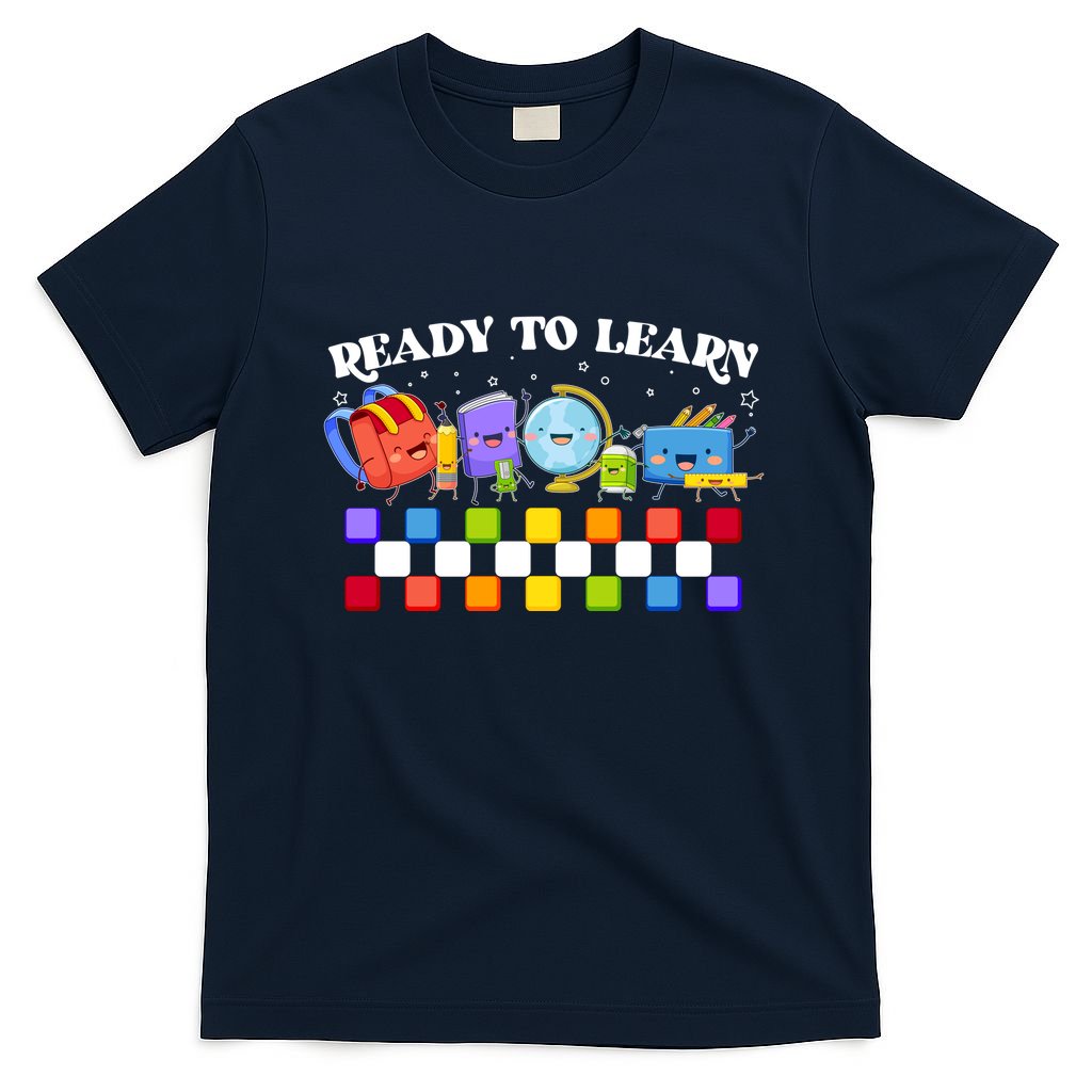 Cute Funny Ready To Learn Back To School T-Shirt
