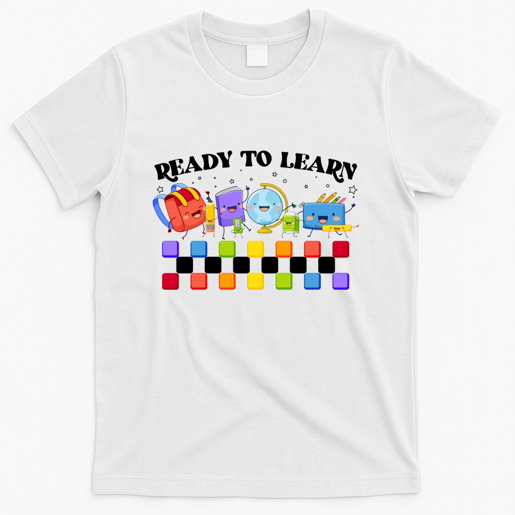 Cute Funny Ready To Learn Back To School T-Shirt