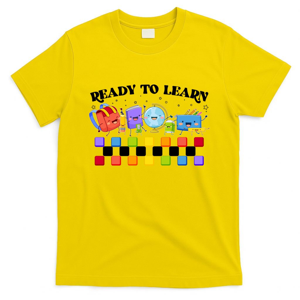 Cute Funny Ready To Learn Back To School T-Shirt