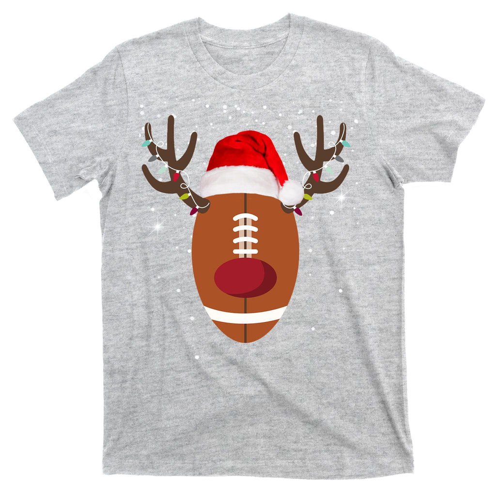 Christmas Football Reindeer T-Shirt