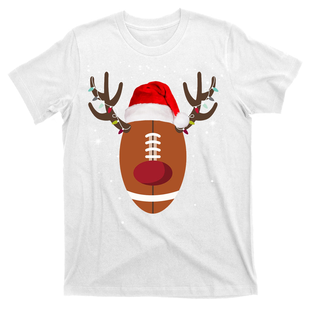 Christmas Football Reindeer T-Shirt