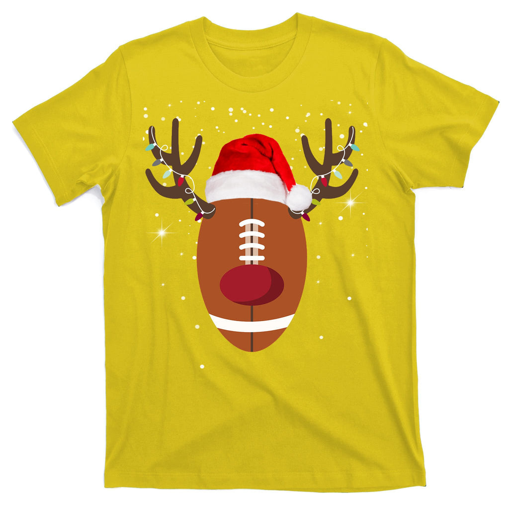 Christmas Football Reindeer T-Shirt