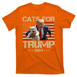 Cats For Trump 2024 Funny Vote Donald Trump T-Shirt