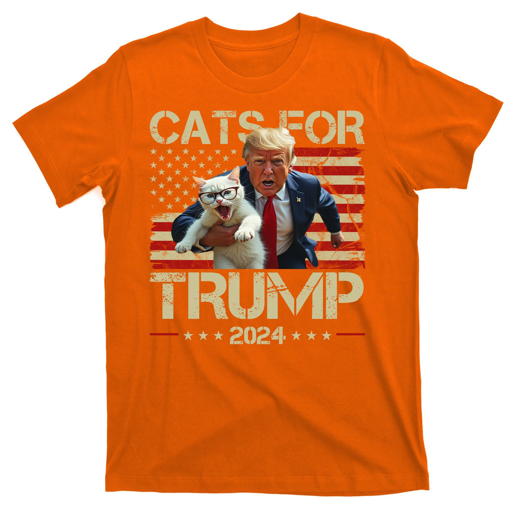 Cats For Trump 2024 Funny Vote Donald Trump T-Shirt