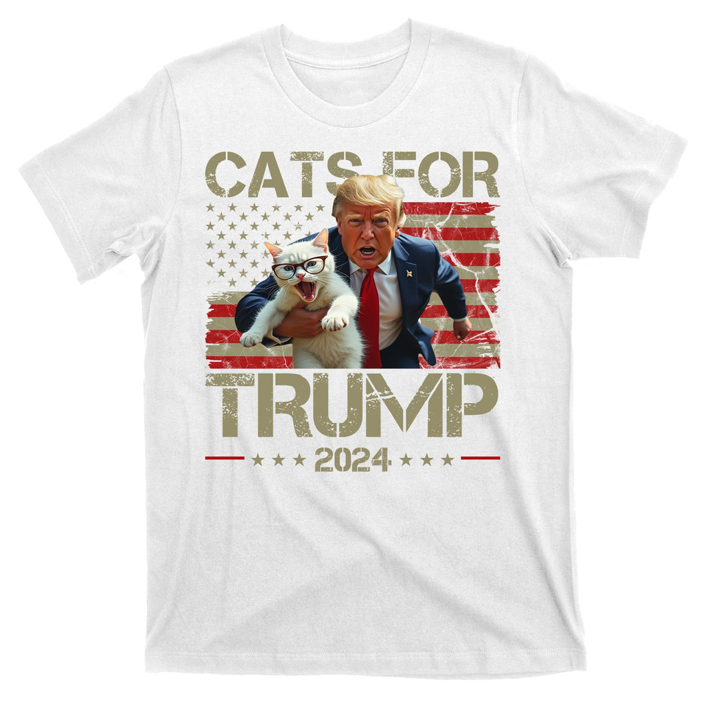 Cats For Trump 2024 Funny Vote Donald Trump T-Shirt